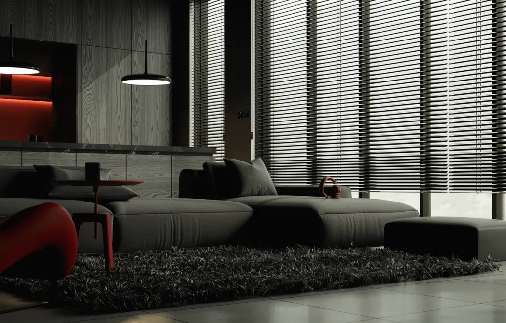 Woonkamer raamdecoratie